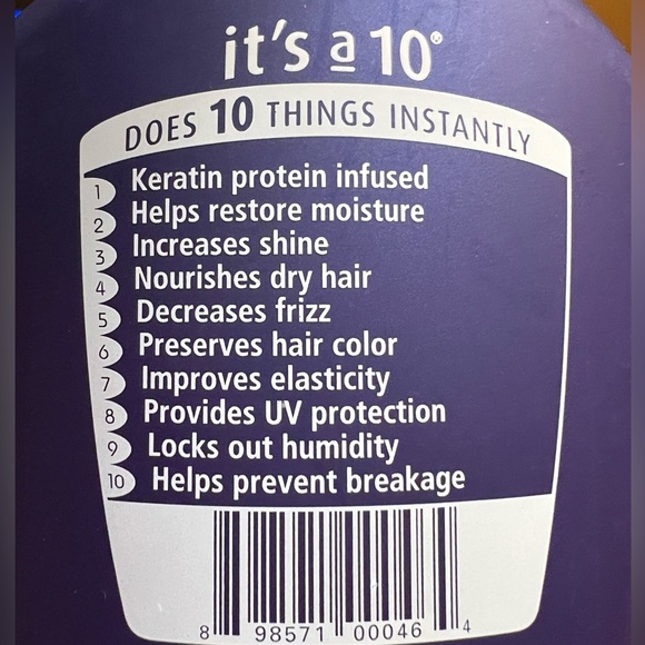 it’s a 10   NWOT  Miracle Shampoo plus KERATIN  33.8 fl oz - Picture 3 of 5